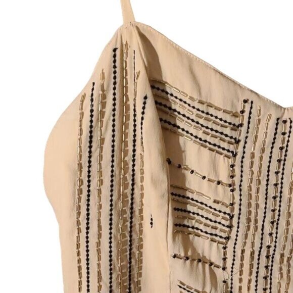 American Eagle Size 0 Boho Pink Beaded Summer Dress - Picture 2 of 6